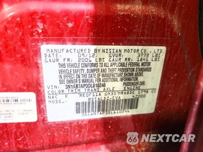 Zdjęcie 12 z 12 samochodu: 2013 NISSAN SENTRA S VIN:3N1AB7AP3DL610246 - miniatura