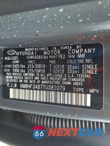 Zdjęcie 13 z 13 samochodu: 2026 HYUNDAI KONA SEL SPORT VIN:KM8HF3AB7TU381079 - miniatura