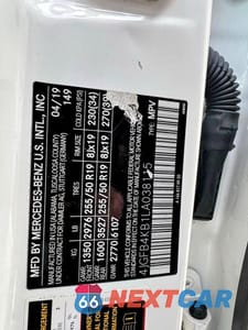 Zdjęcie 10 z 12 samochodu: 2020 MERCEDES-BENZ GLE 350 4MATIC VIN:4JGFB4KB1LA038115 - miniatura