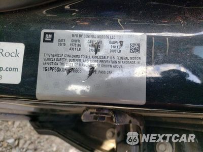 Zdjęcie 12 z 12 samochodu: 2015 BUICK VERANO VIN:1G4PP5SKXF4178663 - miniatura