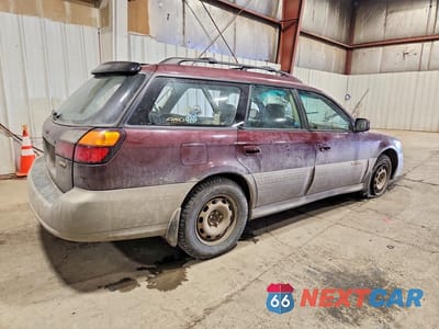 Trzecie zdjęcie samochodu z tyłu: 2000 SUBARU LEGACY OUTBACK LIMITED VIN:4S3BH6863Y7621443 - miniatura