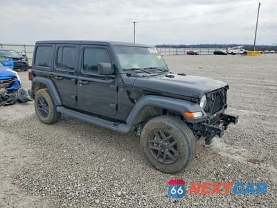 Czwarte zdjęcie samochodu z boku: 2024 JEEP WRANGLER SPORT VIN:1C4PJXDN4RW109694 - miniatura