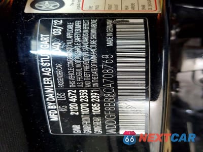 Zdjęcie 12 z 12 samochodu: 2012 MERCEDES-BENZ C 300 4MATIC VIN:WDDGF8BB8CA708768 - miniatura