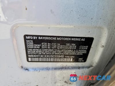 Zdjęcie 12 z 12 samochodu: 2016 BMW X1 XDRIVE28I VIN:WBXHT3C33G5E55946 - miniatura
