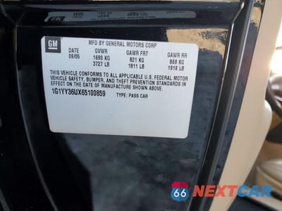 Zdjęcie 12 z 12 samochodu: 2006 CHEVROLET CORVETTE VIN:1G1YY36UX65100859 - miniatura