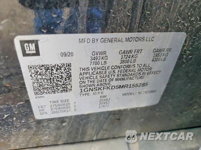 Zdjęcie 13 z 13 samochodu: 2021 CHEVROLET SUBURBAN K1500 PREMIER VIN:1GNSKFKD5MR155285 - miniatura