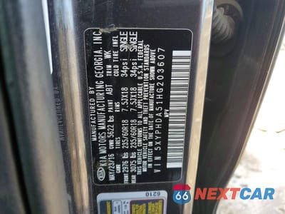 Zdjęcie 12 z 12 samochodu: 2017 KIA SORENTO EX V6 VIN:5XYPHDA51HG203607 - miniatura