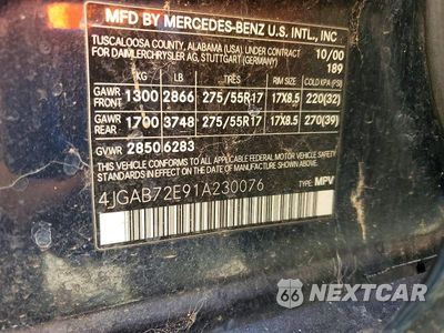 Zdjęcie 13 z 13 samochodu: 2001 MERCEDES-BENZ ML 430 VIN:4JGAB72E91A230076 - miniatura