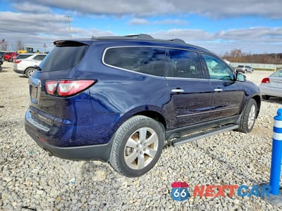 Trzecie zdjęcie samochodu z tyłu: 2015 CHEVROLET TRAVERSE LTZ VIN:1GNKRJKD0FJ217322 - miniatura