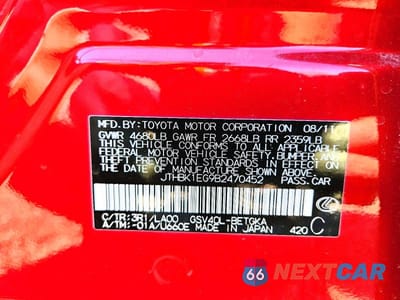 Zdjęcie 12 z 12 samochodu: 2011 LEXUS ES 350 BASE VIN:JTHBK1EG9B2470452 - miniatura
