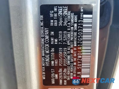 Zdjęcie 13 z 13 samochodu: 2018 HYUNDAI SANTA FE SPORT 2.0T ULTIMATE VIN:5XYZWDLA1JG503713 - miniatura