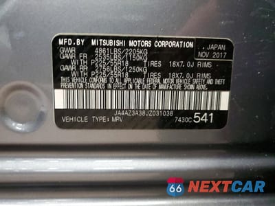 Zdjęcie 13 z 13 samochodu: 2018 MITSUBISHI OUTLANDER SE VIN:JA4AZ3A38JZ031038 - miniatura