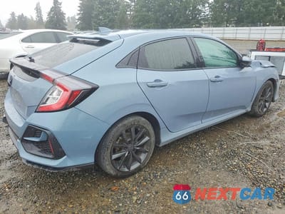 Trzecie zdjęcie samochodu z tyłu: 2020 HONDA CIVIC EX VIN:SHHFK7H63LU401519 - miniatura