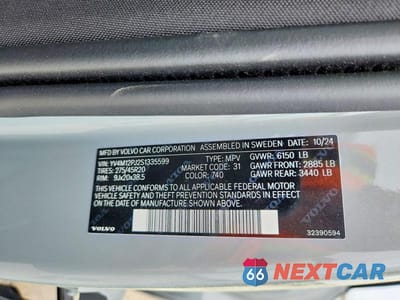 Zdjęcie 13 z 13 samochodu: 2025 VOLVO XC90 CORE VIN:YV4M12PJ2S1335599 - miniatura