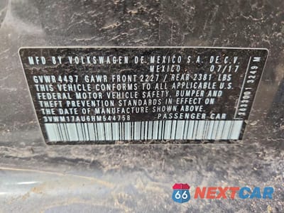 Zdjęcie 13 z 14 samochodu: 2017 VOLKSWAGEN GOLF ALLTRACK S VIN:3VWM17AU6HM544758 - miniatura