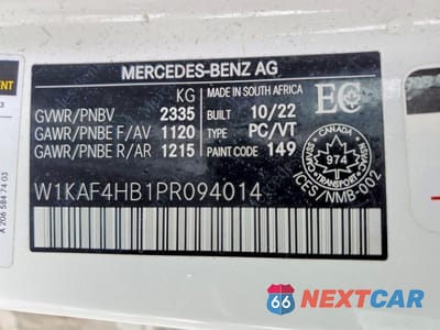 Zdjęcie 12 z 12 samochodu: 2023 MERCEDES-BENZ C 300 4MATIC VIN:W1KAF4HB1PR094014 - miniatura