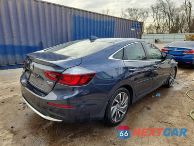 Trzecie zdjęcie samochodu z tyłu: 2022 HONDA INSIGHT TOURING VIN:19XZE4F96NE016403 - miniatura