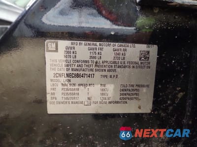 Zdjęcie 13 z 13 samochodu: 2011 CHEVROLET EQUINOX LT VIN:2CNFLNEC8B6471417 - miniatura