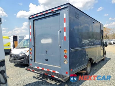 Trzecie zdjęcie samochodu z tyłu: 2021 FORD TRANSIT T-350 - STEP VAN - PRIOR FLEET VIN:1FDDF6P86MKA55640 - miniatura