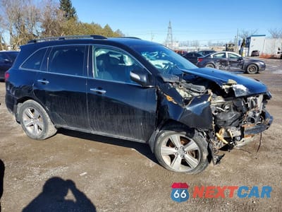 Czwarte zdjęcie samochodu z boku: 2013 ACURA MDX ADVANCE VIN:2HNYD2H68DH002456 - miniatura