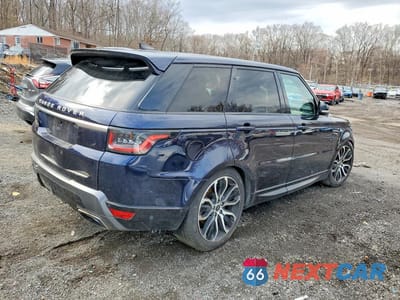 Trzecie zdjęcie samochodu z tyłu: 2020 LAND ROVER RANGE ROVER SPORT HSE VIN:SALWR2SU1LA707983 - miniatura