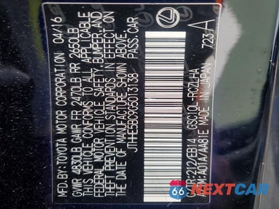 Zdjęcie 13 z 14 samochodu: 2016 LEXUS RC 350 BASE VIN:JTHHE5BC9G5013138 - miniatura