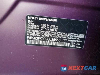 Zdjęcie 12 z 12 samochodu: 2025 BMW M5 VIN:WBS83FK00SCU35556 - miniatura