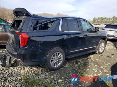 Trzecie zdjęcie samochodu z tyłu: 2022 GMC YUKON SLT VIN:1GKS2BKD4NR207383 - miniatura