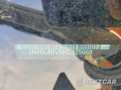 Zdjęcie 12 z 12 samochodu: 2019 NISSAN ALTIMA 2.5 S VIN:1N4BL4BVXKC175668 - miniatura