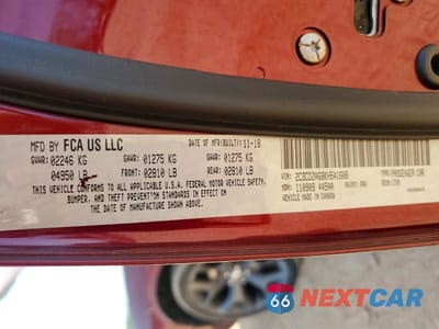 Zdjęcie 12 z 12 samochodu: 2019 DODGE CHALLENGER SXT VIN:2C3CDZAG8KH541608 - miniatura