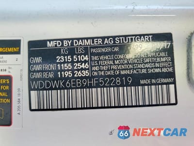 Zdjęcie 12 z 12 samochodu: 2017 MERCEDES-BENZ C 43 4MATIC AMG VIN:WDDWK6EB9HF522819 - miniatura