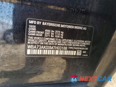Zdjęcie 12 z 12 samochodu: 2021 BMW 228XI VIN:WBA73AK0XM7H03188 - miniatura