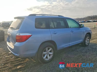 Trzecie zdjęcie samochodu z tyłu: 2009 TOYOTA HIGHLANDER BASE VIN:JTEDA41AX92001487 - miniatura