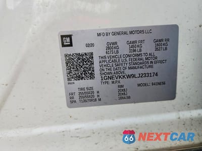 Zdjęcie 13 z 13 samochodu: 2020 CHEVROLET TRAVERSE PREMIER VIN:1GNEVKKW9LJ233174 - miniatura