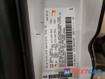 Zdjęcie 13 z 13 samochodu: 2016 TOYOTA TACOMA SR VIN:5TFSX5EN3GX044579 - miniatura