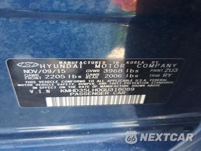 Zdjęcie 14 z 15 samochodu: 2016 HYUNDAI ELANTRA GT BASE VIN:KMHD35LH0GU318089 - miniatura