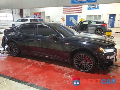 Czwarte zdjęcie samochodu z boku: 2022 ACURA TLX TYPE S VIN:19UUB7F04NA002252 - miniatura