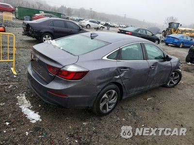 Trzecie zdjęcie samochodu z tyłu: 2019 HONDA INSIGHT EX VIN:19XZE4F56KE016104 - miniatura