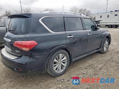 Trzecie zdjęcie samochodu z tyłu: 2012 INFINITI QX56 BASE VIN:JN8AZ2NF4C9518832 - miniatura