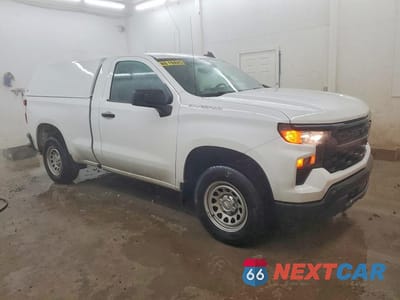 Czwarte zdjęcie samochodu z boku: 2023 CHEVROLET SILVERADO C1500 VIN:3GCNAAEK9PG308504 - miniatura