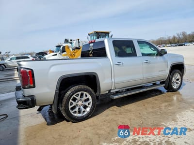 Trzecie zdjęcie samochodu z tyłu: 2018 GMC SIERRA K1500 SLT VIN:3GTU2NEC0JG386010 - miniatura