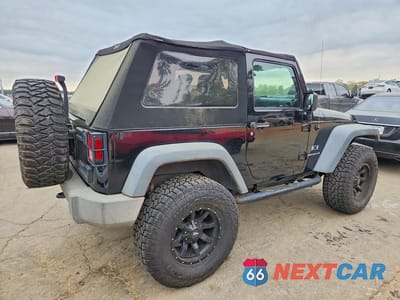 Trzecie zdjęcie samochodu z tyłu: 2007 JEEP WRANGLER X VIN:1J4FA24197L198389 - miniatura