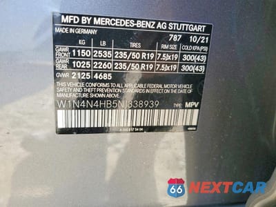 Zdjęcie 12 z 12 samochodu: 2022 MERCEDES-BENZ GLA 250 4MATIC VIN:W1N4N4HB5NJ338939 - miniatura