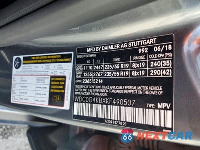 Zdjęcie 14 z 14 samochodu: 2019 MERCEDES-BENZ GLC 300 4MATIC VIN:WDC0G4KBXKF490507 - miniatura