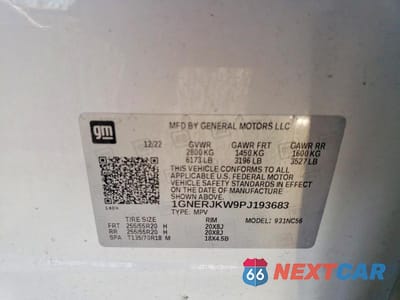 Zdjęcie 13 z 13 samochodu: 2023 CHEVROLET TRAVERSE RS VIN:1GNERJKW9PJ193683 - miniatura