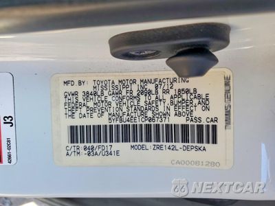Zdjęcie 12 z 12 samochodu: 2012 TOYOTA COROLLA S VIN:5YFBU4EE1CP067371 - miniatura