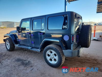 Drugie zdjęcie samochodu z przodu: 2014 JEEP WRANGLER UNLIMITED SAHARA VIN:1C4BJWEG1EL175250 - miniatura