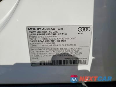 Zdjęcie 13 z 13 samochodu: 2015 AUDI Q3 PRESTIGE VIN:WA1GFCFS8FR012659 - miniatura