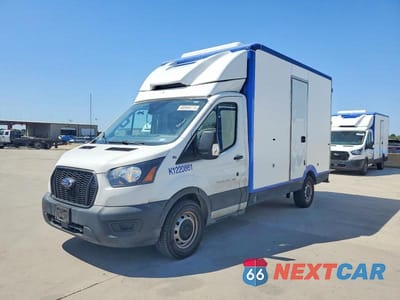 Drugie zdjęcie samochodu z przodu: 2022 FORD TRANSIT DELIVERY TRUCK VIN:1FDBW5Z85NKA35735 - miniatura