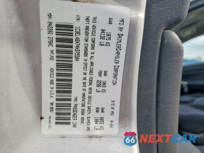 Zdjęcie 12 z 13 samochodu: 2004 CHRYSLER SEBRING LX VIN:1C3EL46X74N375504 - miniatura